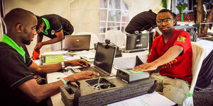 Undated image of a Kenyan During a Past IEBC Voter Registration Exercise