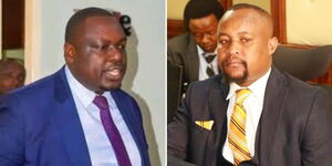 A collage of Kitutu Chache North MP Japheth Mokaya and Starehe MP Amos Mwago.