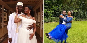 A collage of Tony Sherman and Kendi Gloria who met during antigovernment protest in Nairobi.