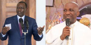 A collage Ruto Ayodele Nigerian prophet
