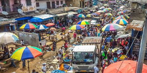 A marketplace in Kenya