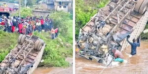 A plunged into the Nzoia River on Sunday, August 17.