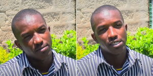 A screengrab of Kelvin Waruguru during an interview at a prison in Nyeri 