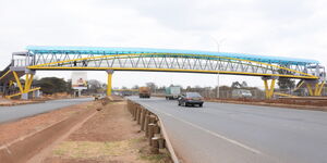 A section of the Thika Super Highway Jomoko, Kiambu County