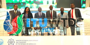 A delegation of Kenyan officials during the  World Telecommunication Development Conference (WTDC) 2025 in Baku, Azerbaijan