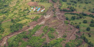 A landslide that happened in Elgeiyo Marakwet on Saturday, November 1.