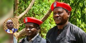 A photo collage on Nandi senator  Arap Cherargei and Kenyan activists Bob Njagi and Nicholas Oyoo 