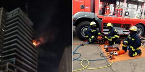 a_collage_of_a_fire_in_nairobi_cbd_left_and_firefighters_from_nairobi_county_government_right