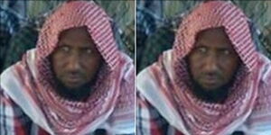 A collage of Al Shabaab leader  Abu Ubaidah also known as Ahmed Diriye