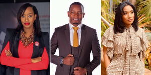 A collage of journalists Janet Mbugua (left), Ken Wakuraya (centre) and Maya Hayakawa (right)