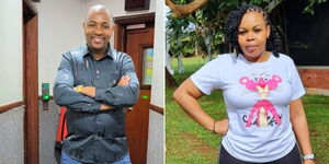 A collage of Kameme FM presenters Muthee Kiengei (left) and Muthoni Wa Kirumba (right)