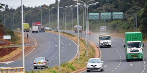 A curve along the Southern Bypass in Nairobi