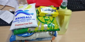 A photo of different household items at a local supermarket