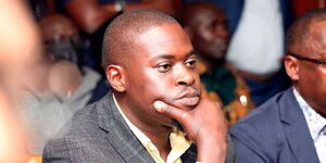A photo of Nairobi Governor Johnson Sakaja at a past meeting