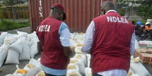 A photo of officials from the National Drug Law Enforcement Agency (NDLEA) during a past event