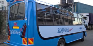 A photo of one of the buses under Zuri Genesis Sacco