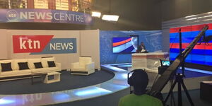 A photo of the KTN News Studios at Standard Media 