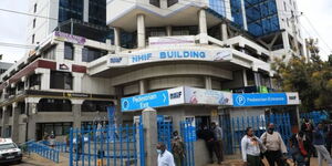 A photo of  the NHIF building in Nairobi