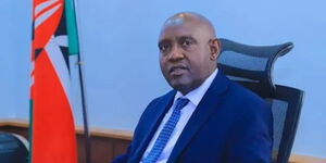 A photo of Tourism PS John Ololtuaa at his office