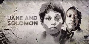 A promotional poster of Citizen TV true crime docuseries Jane & Solomon.