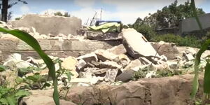 A screengrab of a house belonging to Margaret Watetu demolished in Githurai.