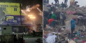 A screengrab of a house demolished in Kariobangi on January 10,2023