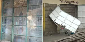 A screengrab of damaged property in Eastleigh estate Nairobi County in July 2023