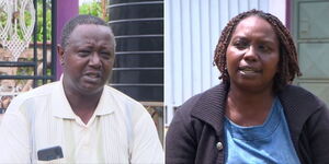 A screengrab of the parents of Linet Wairimu who went missing in Ruai 