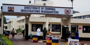 A section of the entrance at DCI headquarters along Kiambu Road 