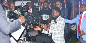 Photo of CS Ababu Namwamba at Kenya Film Summit on September 29, 2023