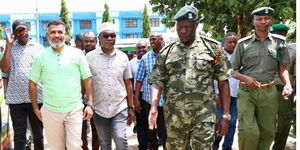 Mombasa Governor Abdulswamad Sherrif Nassir tours the Coast General Hospital on Tuesday, December 12, 2023.
