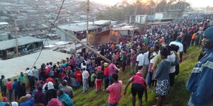 Onlookers at the scene of accident in the Southern bypass on Tuesday,May 19