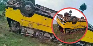 Salvation Army Imusutsu High School bus involved in an accident on Friday, August 8, 2025.