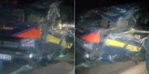 A car, PSV and matatu collided in Kinungi along Nairobi-Nakuru highway on Friday, June 3, 2022