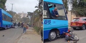 Accident that happened took place near the junction of Arwings Kodhek and Oledume Road in Nairobi on September 16, 2024.
