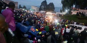 An accident scene in Keroka town, Kisii County on Monday, October 27, 2025.