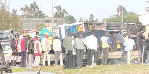An accident involving a lorry and a matatu along the Thika Super-Highway on January 12, 2026.