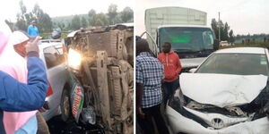 Nine vehicles collide along the Nairobi Nakuru highway on Monday morning, May 30. 