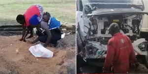 Nakuru - Eldoret Highway scene of accident 