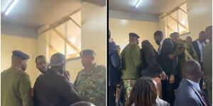 Scenes at the Thika Law Courts on Wednesday