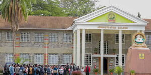 A photo of the Administration Block of Kabarak University. 