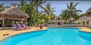 A swimming pool at Temple Point Resort, Watamu, Kilifi County