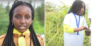 A screengrab of Alice Wanjiru, 10-Year-Old girl aiming to break the Guinness World Record 