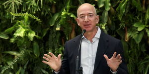 Amazon founder and CEO Jeff Bezos speaks at the new Amazon Spheres opening event at Amazon’s Seattle headquarters in Seattle, Washington, U.S., January 29, 2018.