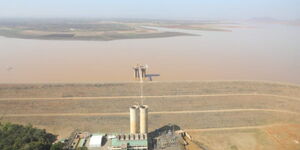 An undated photo of Masinga dam which transverse Machakos and Embu county