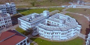 An aerial view of Kilifi Interactional School owned by Pastor Ezekiel 