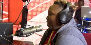 Hot FM presenter Annitah Raey in studio in October 2018.