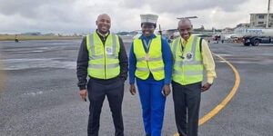 Wilson Airport guards; Martin Kamau, Ann Wanjiku Waigwa and Kabangi Wa Kabangi on November 4, 2022