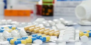 A sample of antibiotics drugs