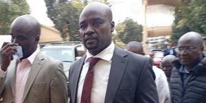 Bomet Governor Hillary Barchok and Former Bungoma Governor Wycliffe Wangamati